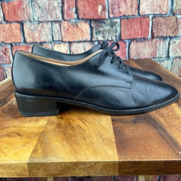 𝅺ROBERT Clergerie Paris Men’s Leather Oxfords in Black Size Men’s Fr 40.5 US 7.5 - Picture 9 of 12